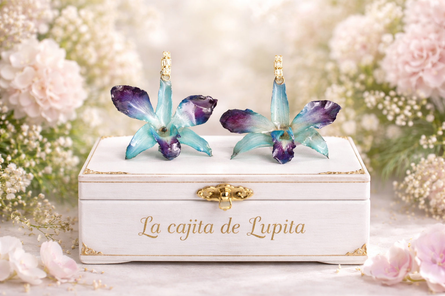 Pendientes Orquídea Avatar