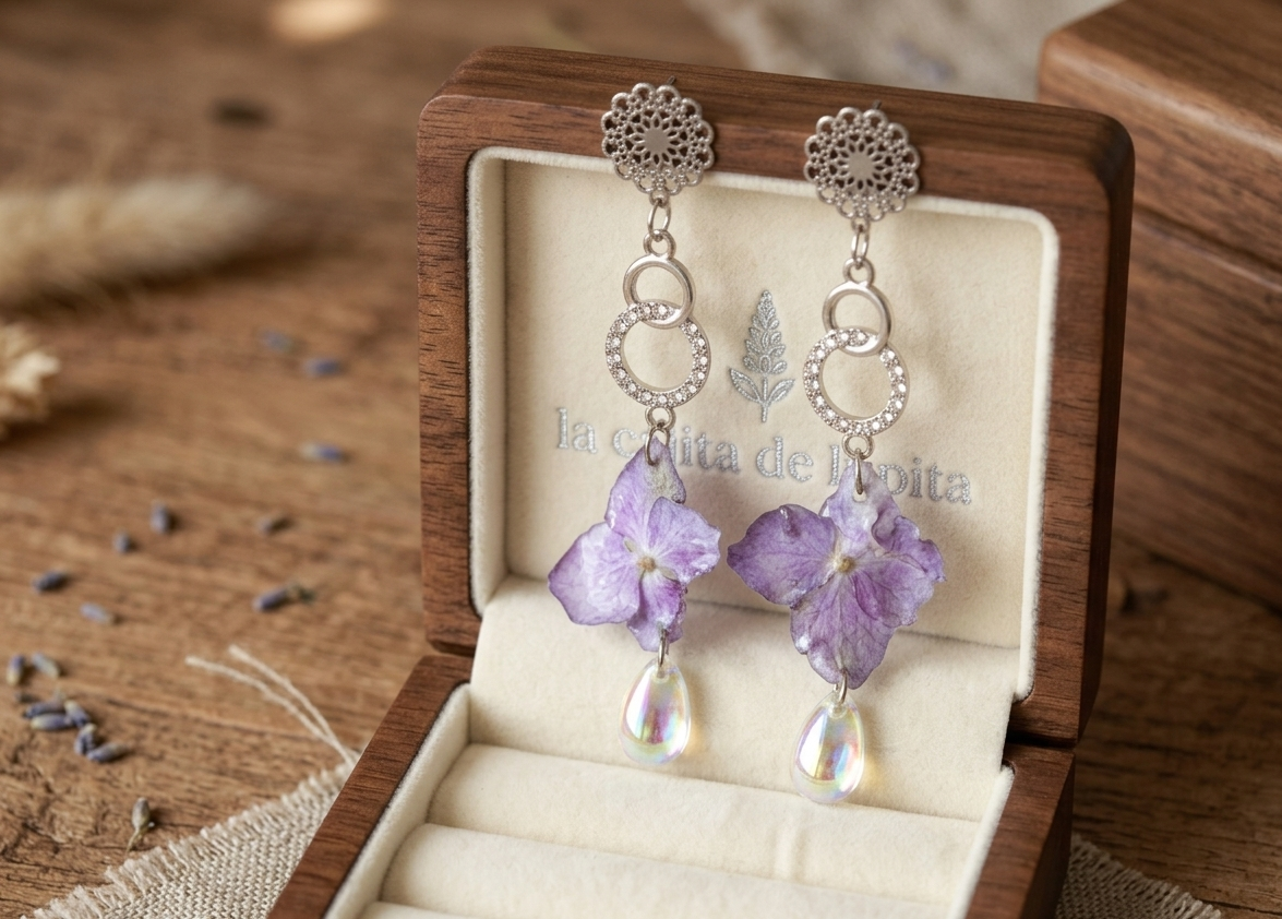 Pendientes Rocío Lavanda