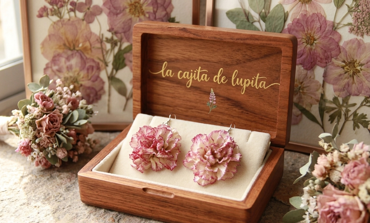 Pendientes Flor Encanto Bicolor