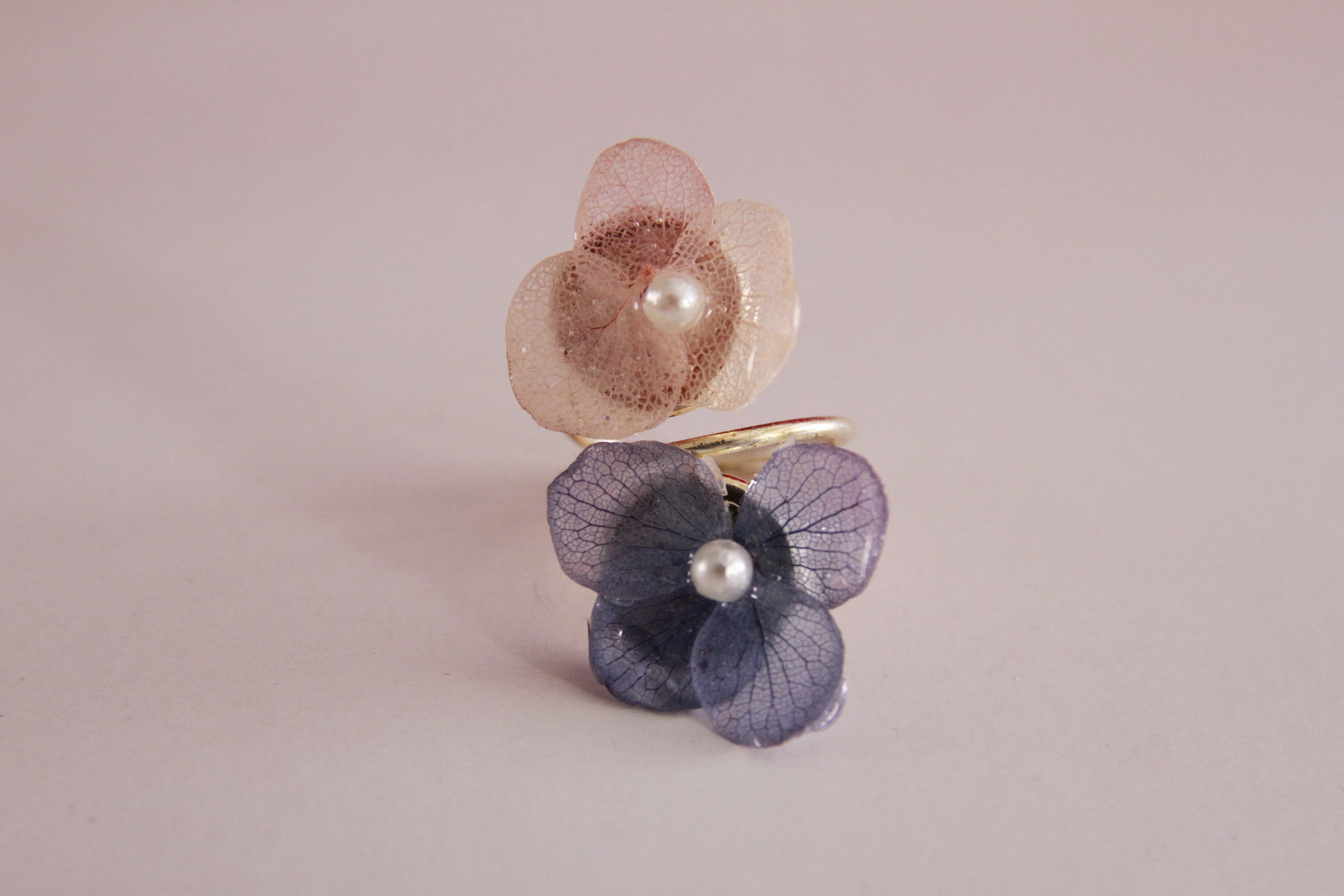 Anillo dúo de Hortensia